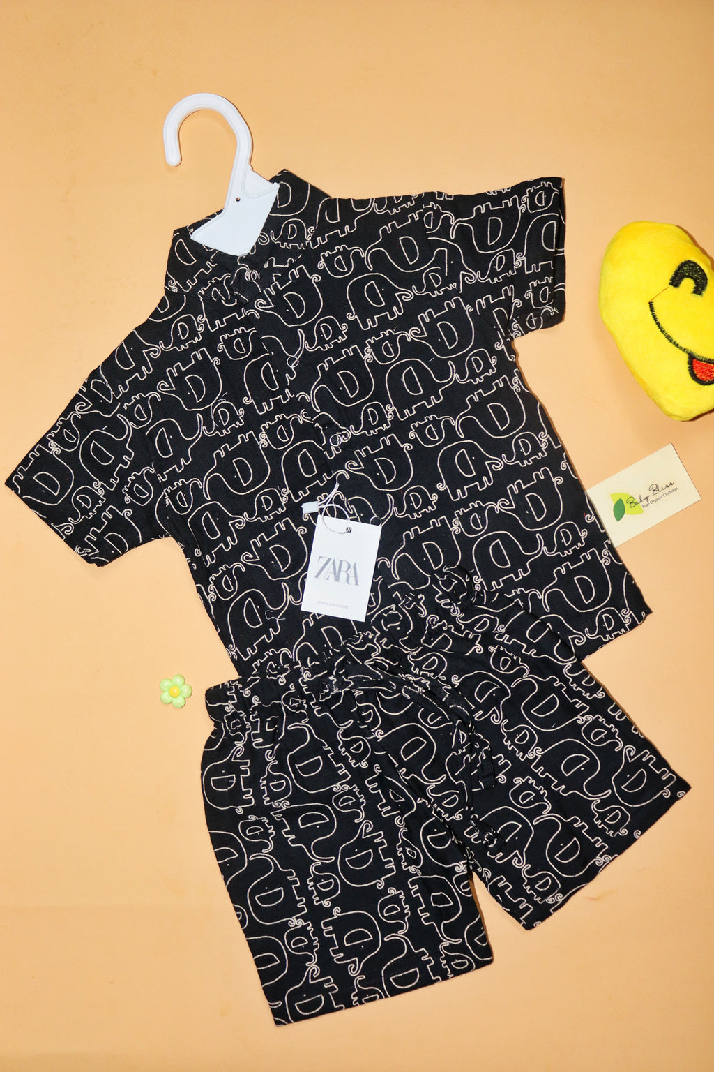 Muslin Chinese Collar Co-Ord Set for Babies (Up to 3 Years)