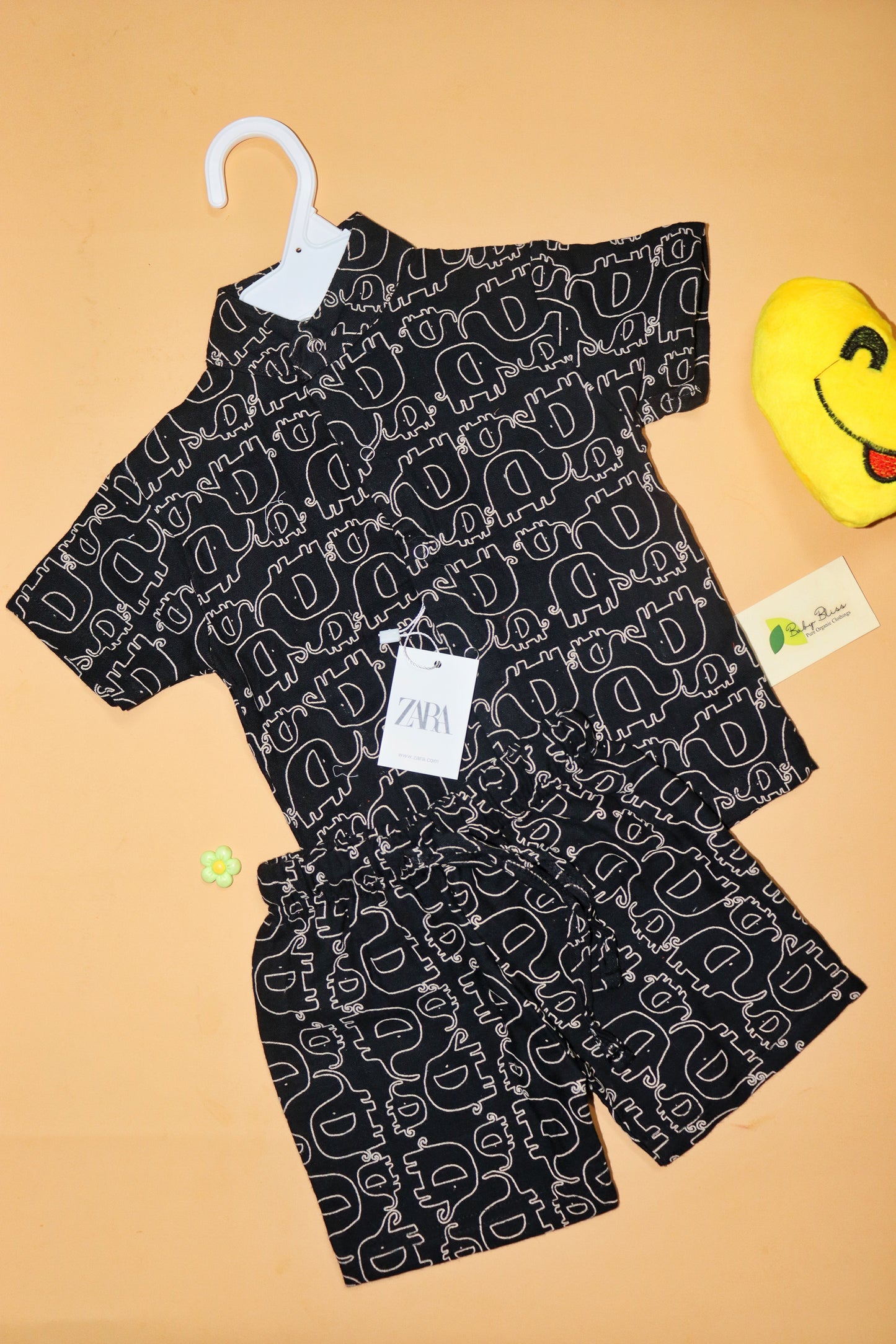 Muslin Chinese Collar Co-Ord Set for Babies (Up to 3 Years)