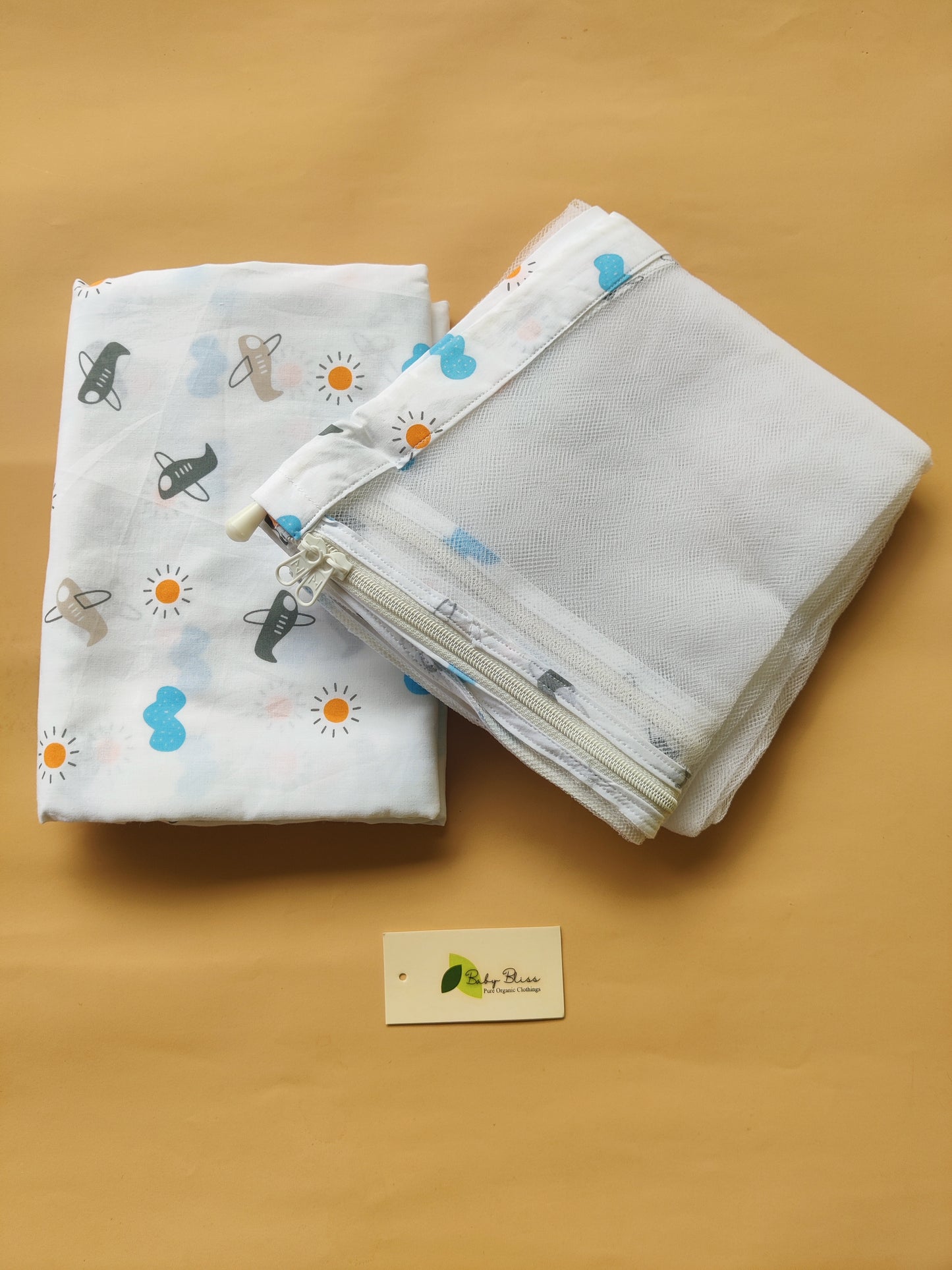 Cotton Cradle Cloth with Mosquito Net