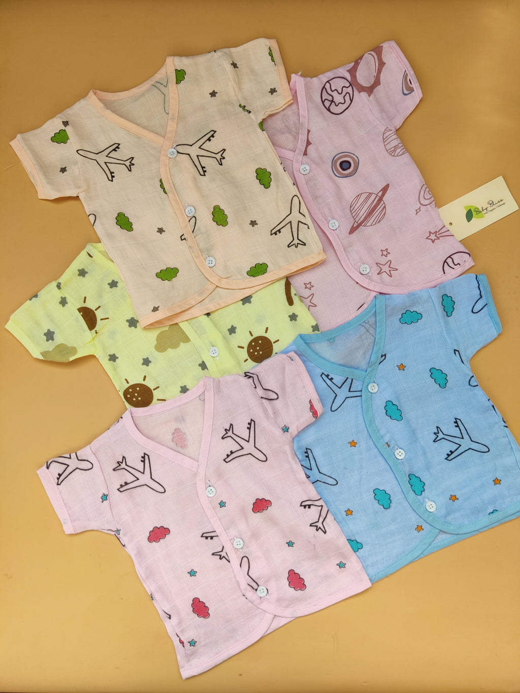 Muslin Half Sleeve Jabla - Color