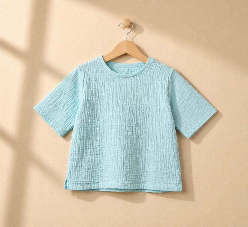 Branded Muslin Shirts Skyblue