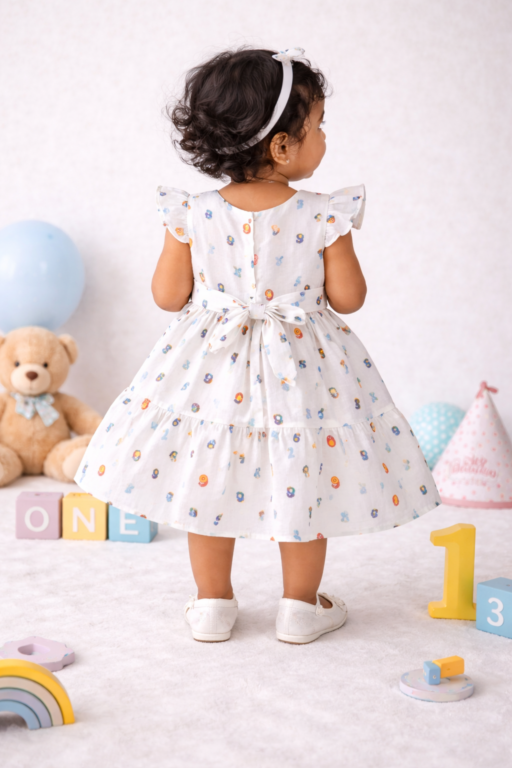 Muslin Frilled Back Knot Frocks