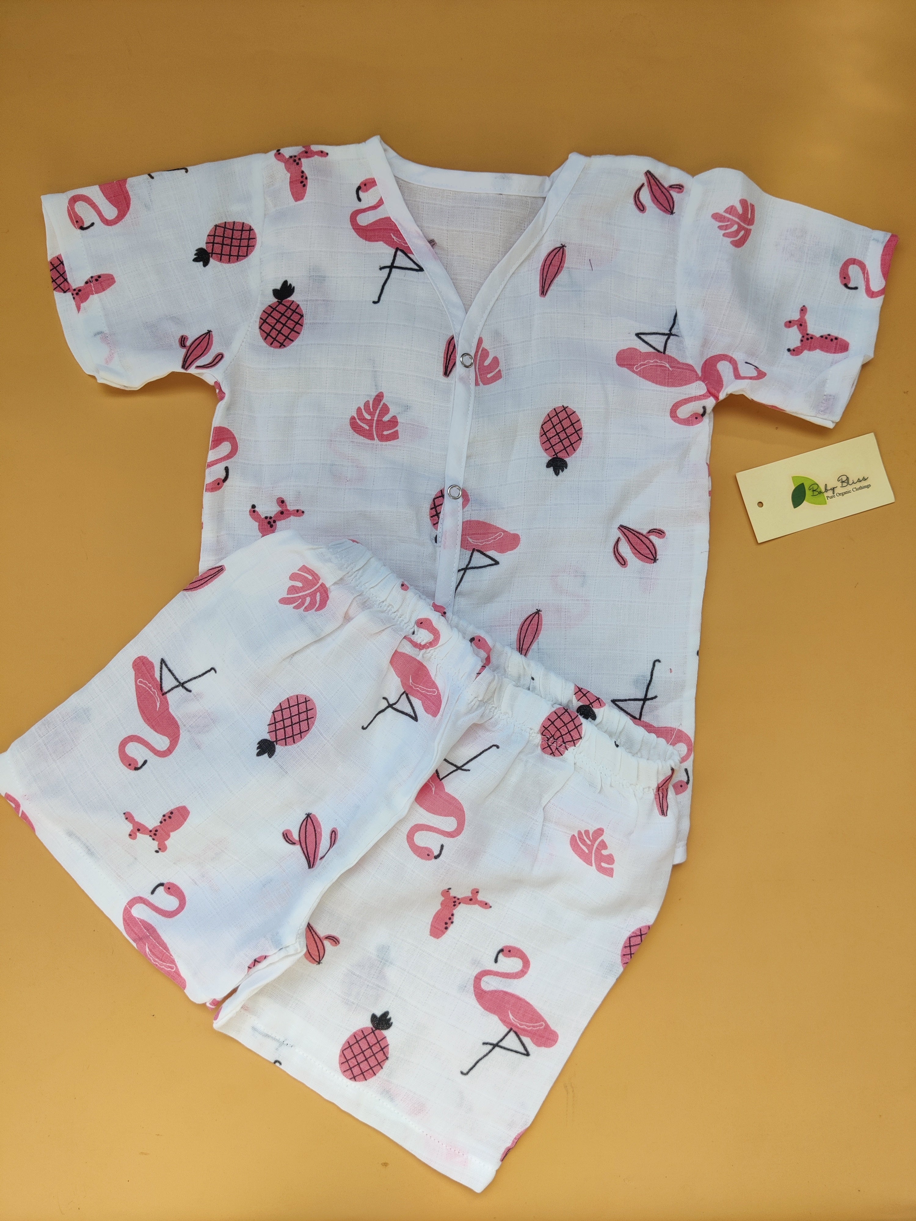 Muslin Half Sleeve Co-Ord (0-2 Yrs)