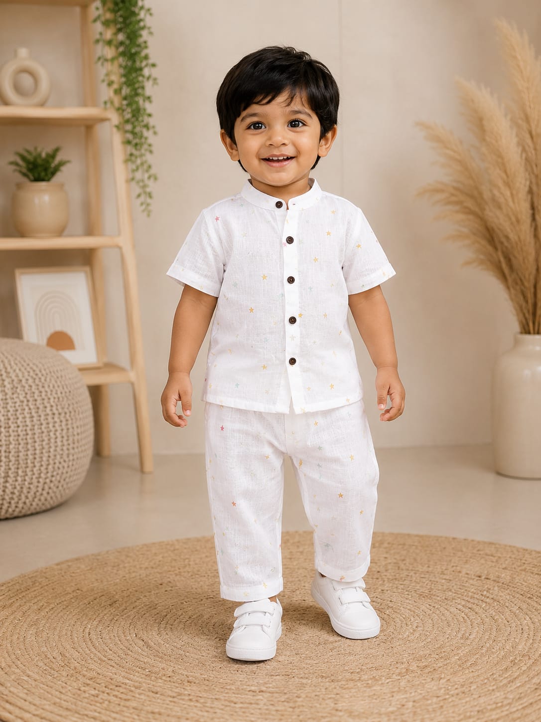 Branded Muslin Half Sleeve + Pant