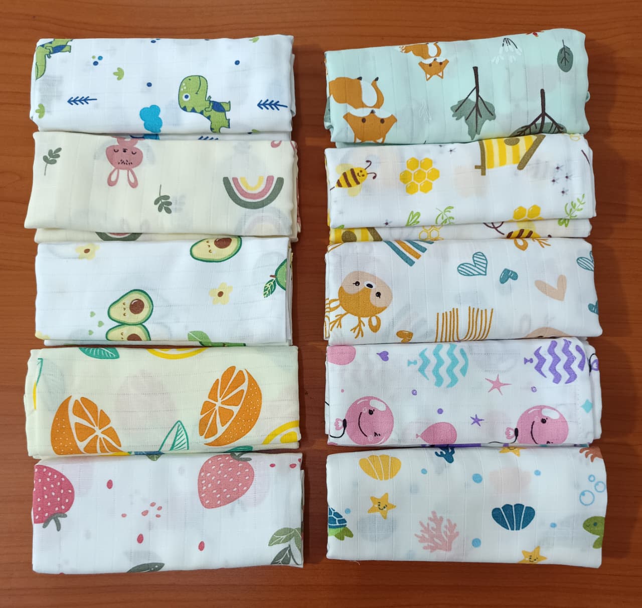 Muslin Cotton Towels 70 x 70 cms - Pack of Two