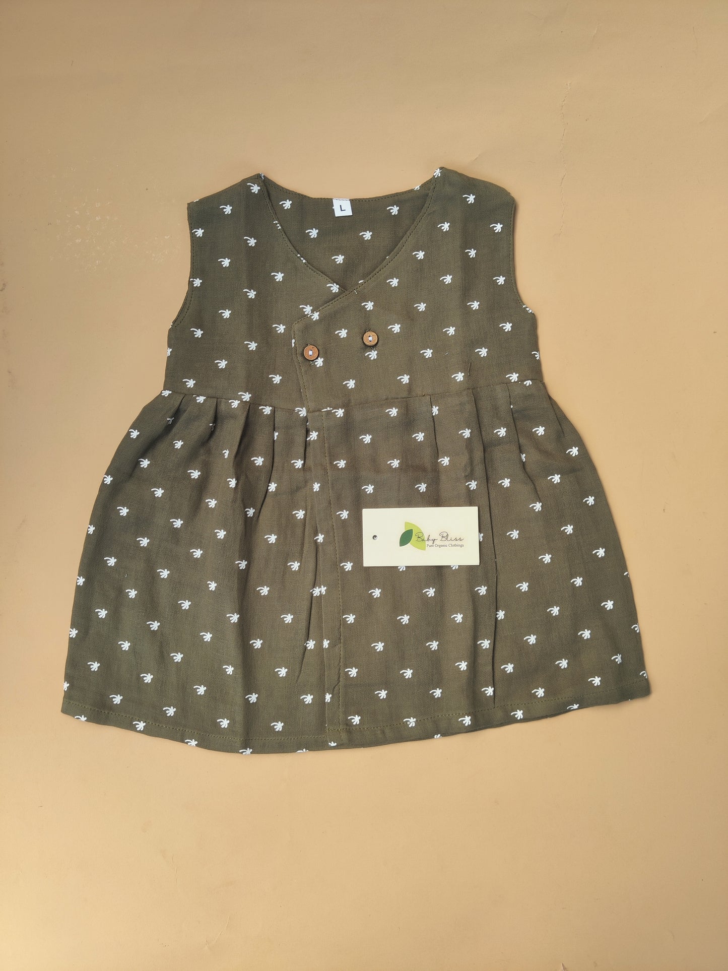 Muslin Sleeveless Cross Over Frocks