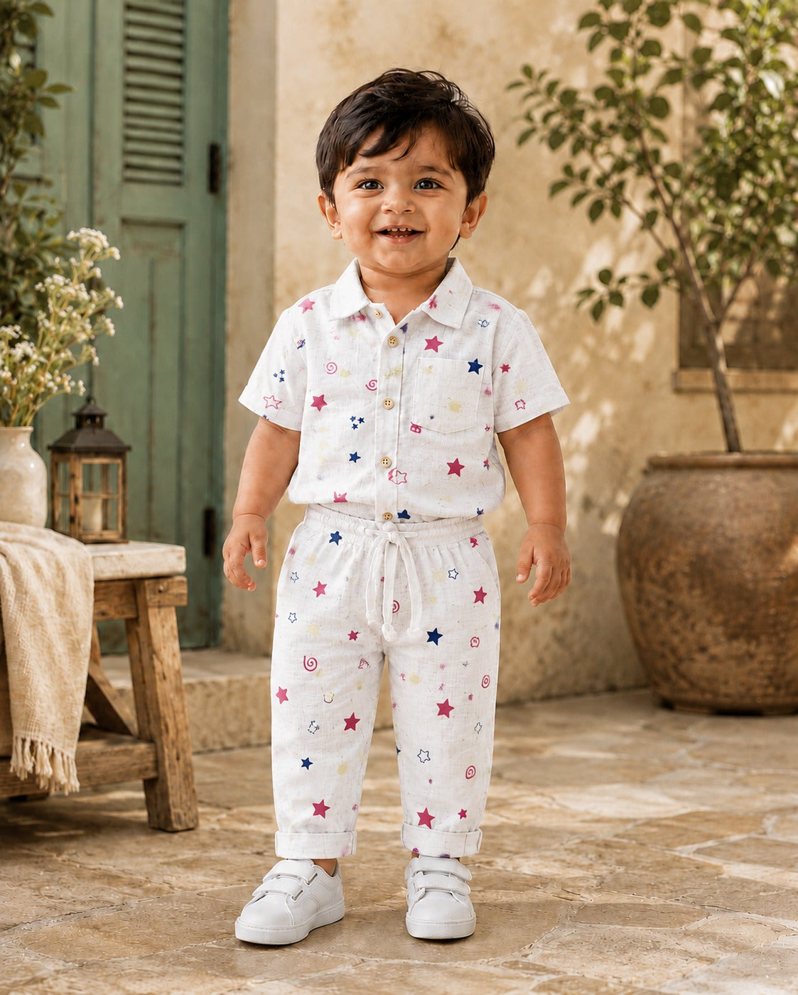 Branded Muslin Half Sleeve + Pant (0-2 Years)
