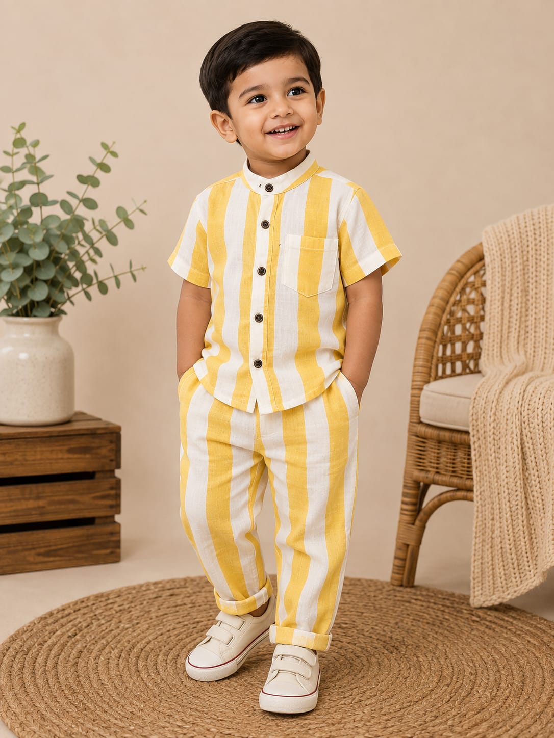 Branded Muslin Half Sleeve + Pant