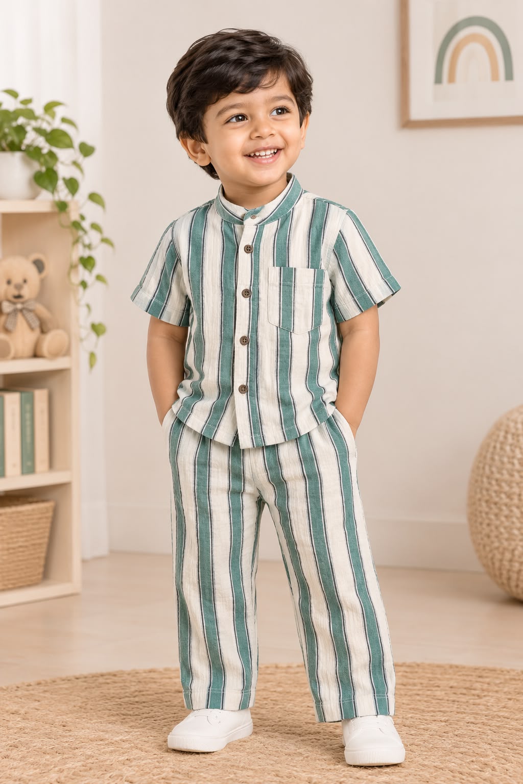 Branded Muslin Half Sleeve + Pant (2-6 Years)