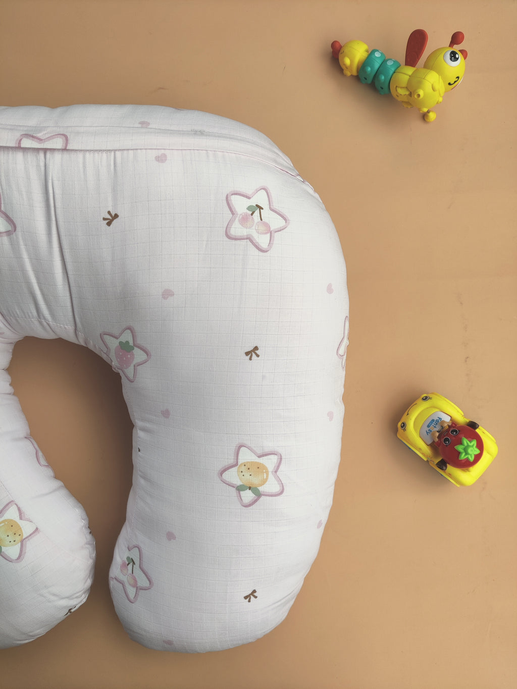 Muslin Feeding Pillow with Removable Washable Cover