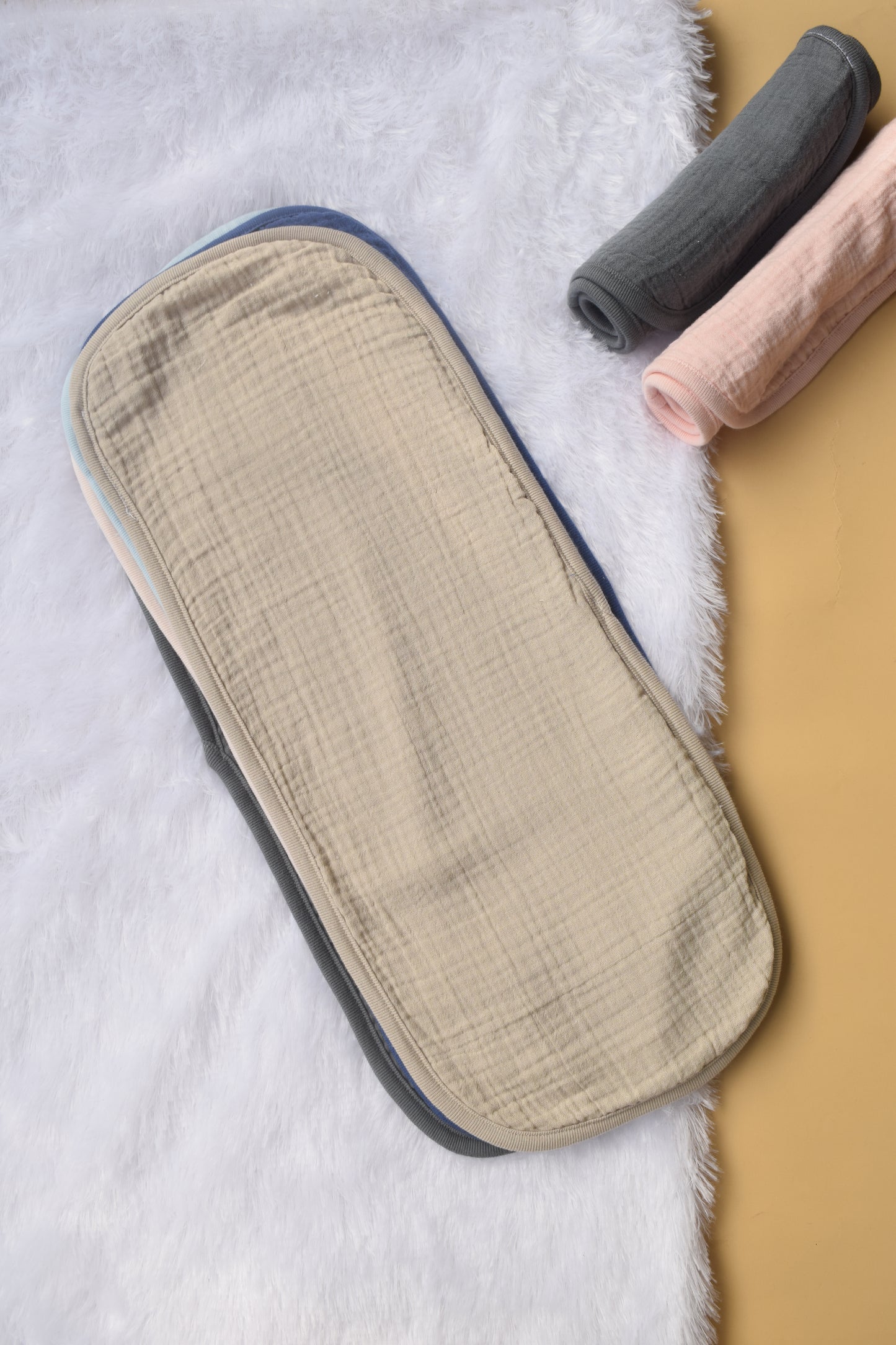 Crinkled Muslin Burp Cloth