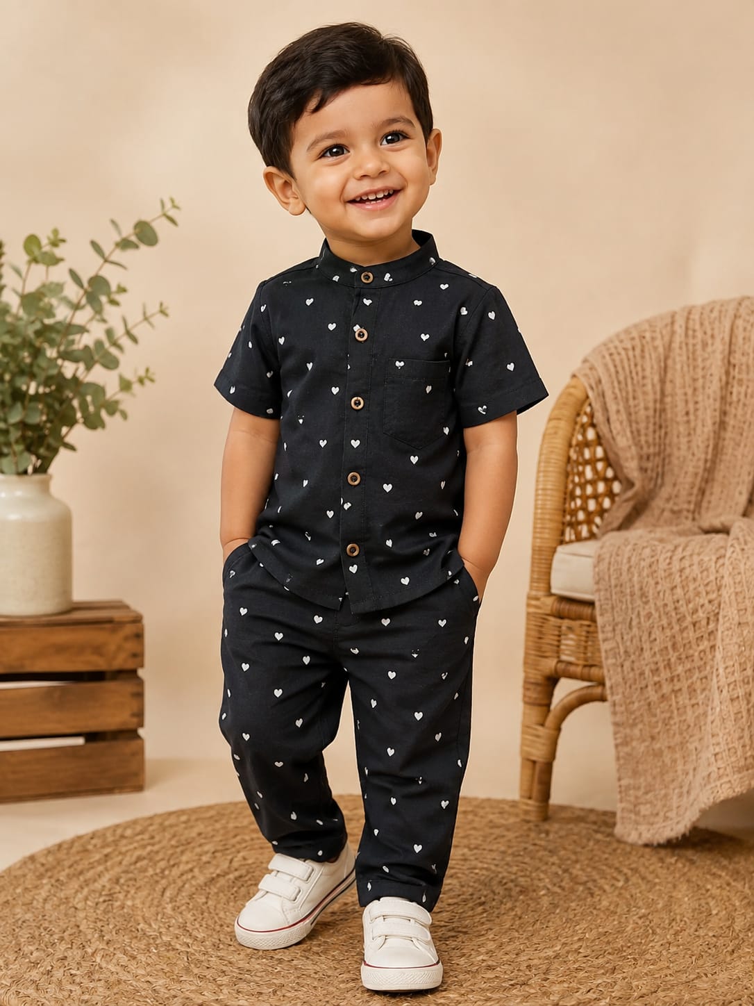 Branded Muslin Half Sleeve + Pant