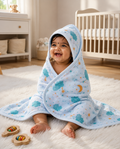 Premium Muslin Double Layered Hooded Towel
