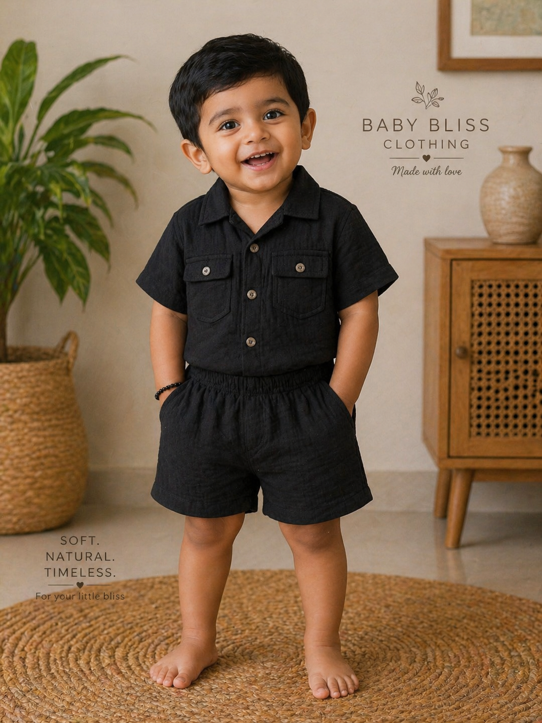 Solid color Muslin Co-Ord