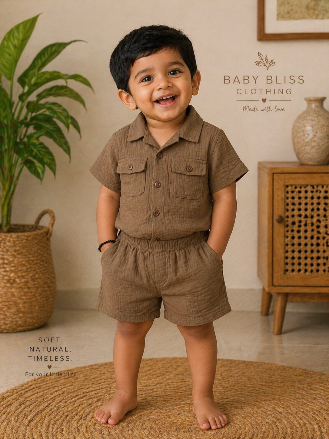 Solid color Muslin Co-Ord