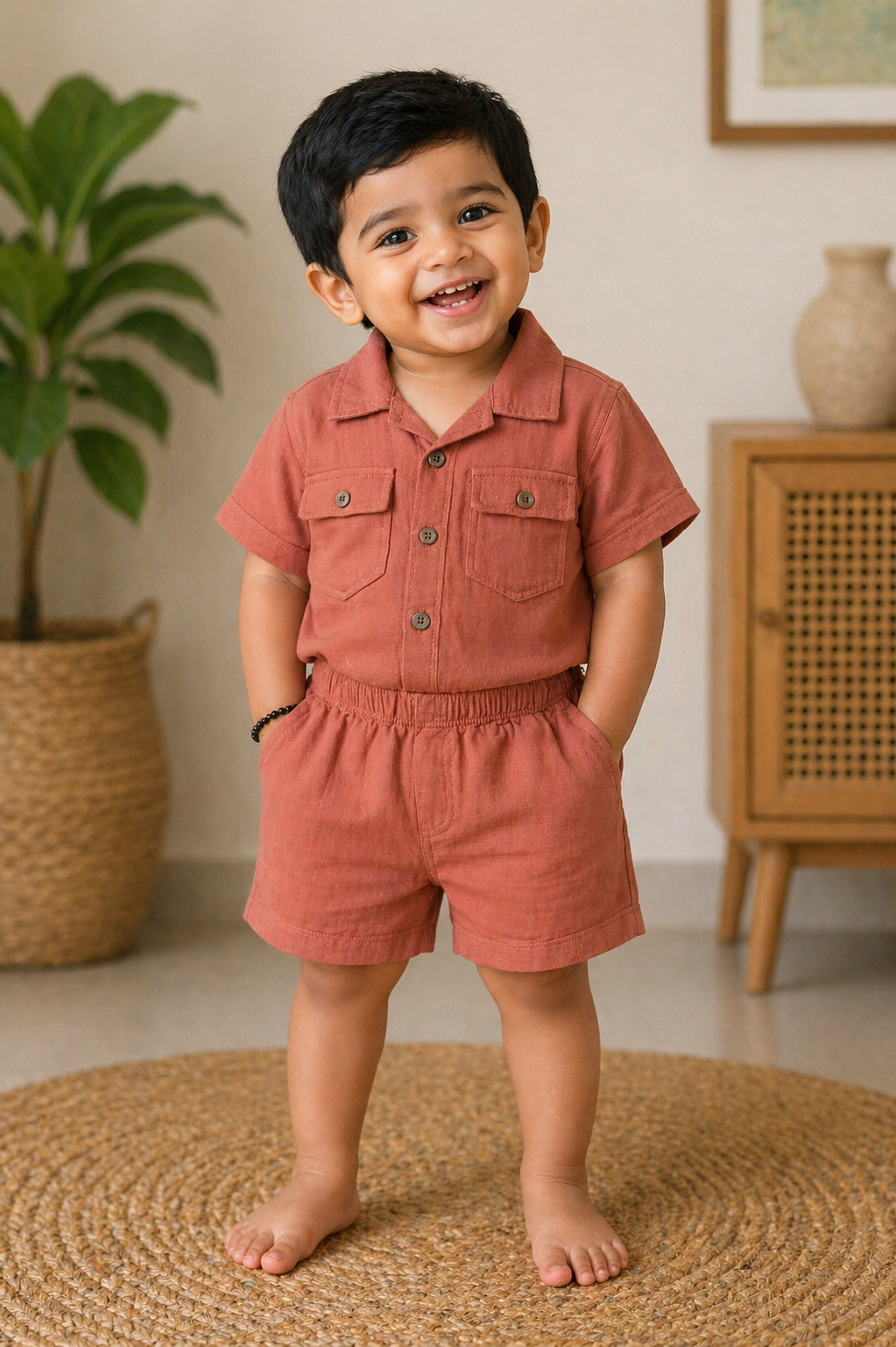 Solid color Muslin Co-Ord