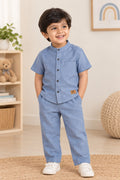 Branded Muslin Half Sleeve + Pant (2-6 Years) - Solid Color