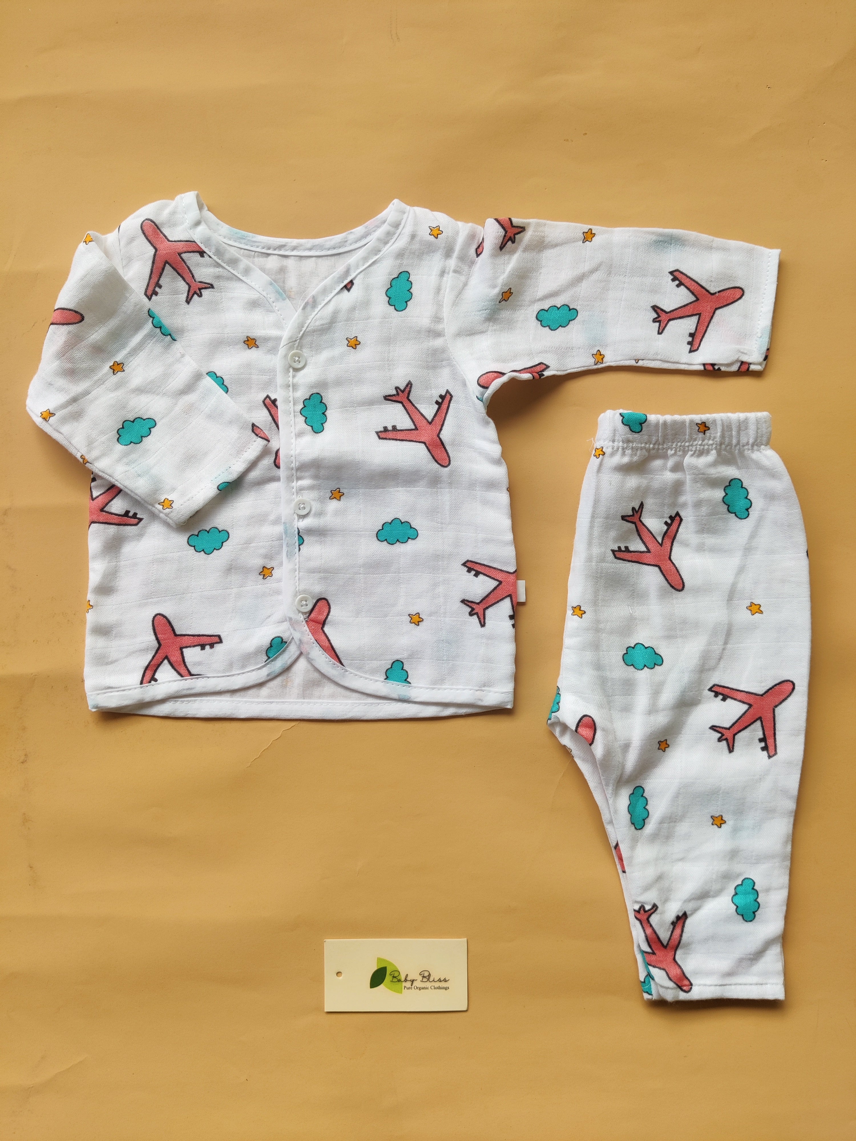 Muslin Sleepsuit with Lining
